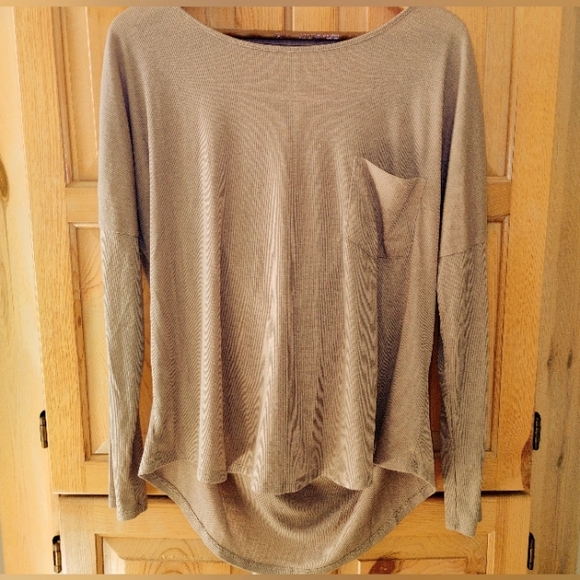 HYFVE Tan Relaxed Long Sleeve Tee - Picture 1 of 3